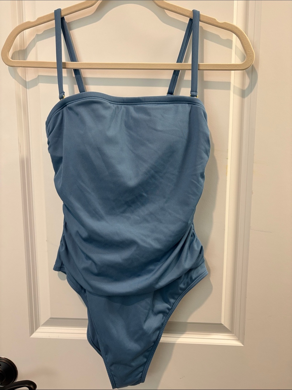 Shade & Shore Dusty Blue One-Piece Swimsuit 8-10